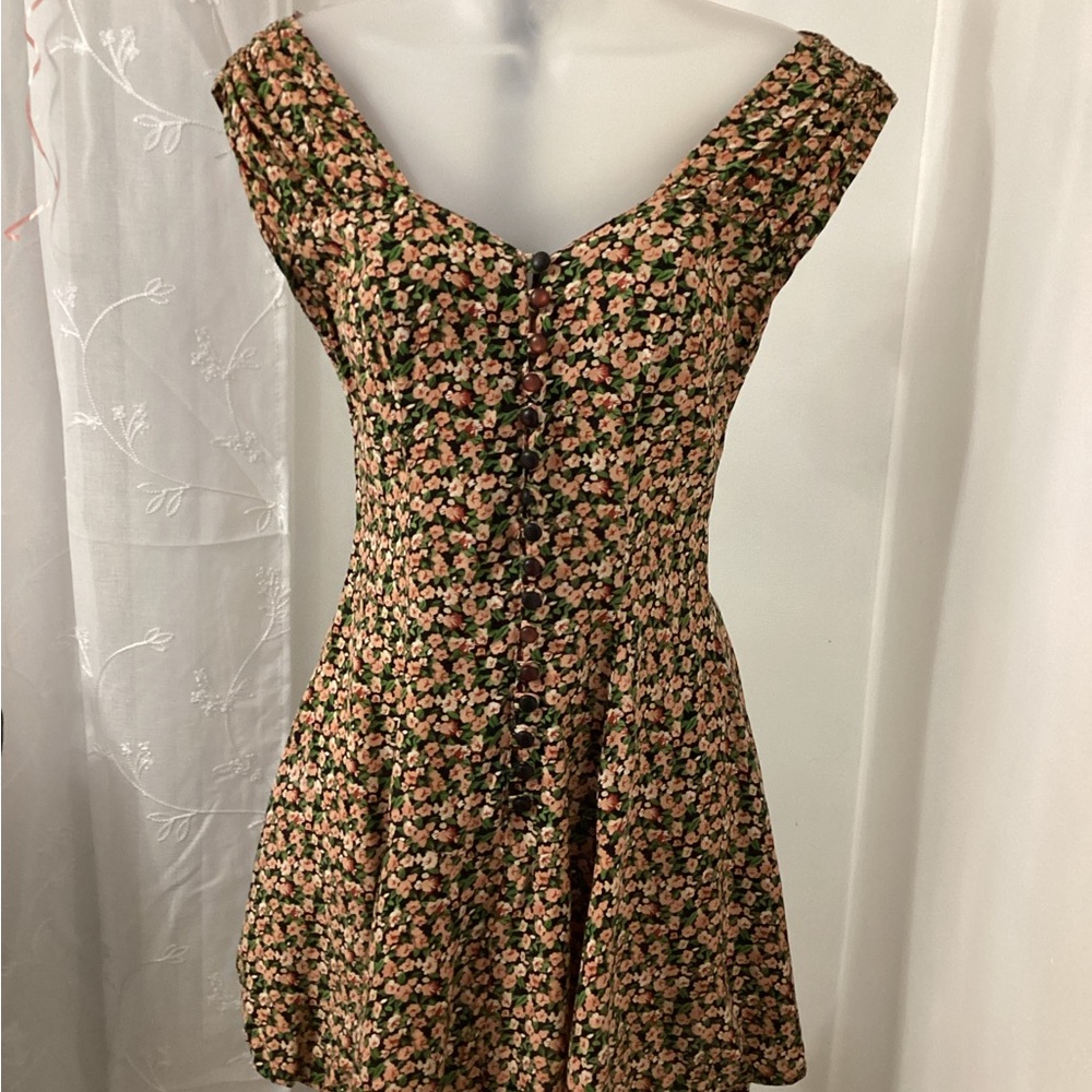 Shane Multicolor Floral Dress Junior Size Small